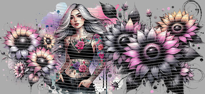 16oz Sunflower Girl-SU-377